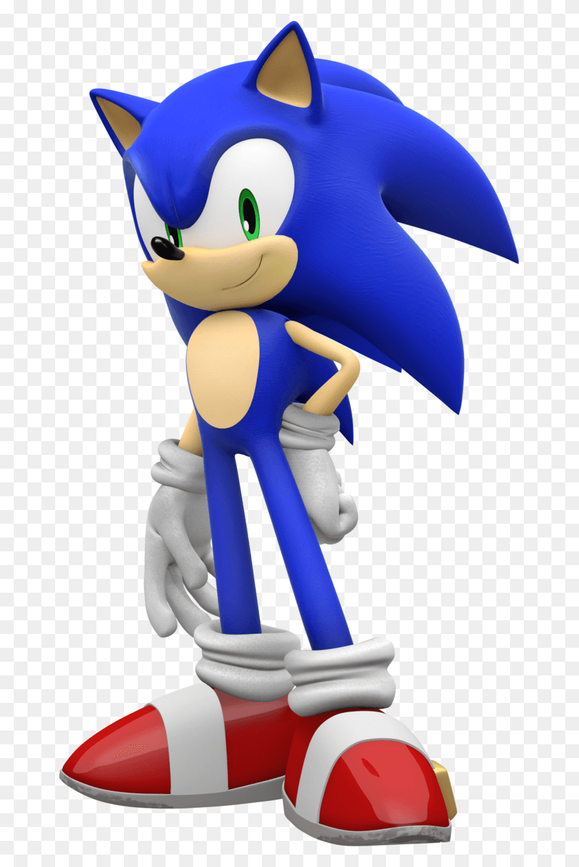 667x1198 Sonic Stand Pose By Pho3nixsfm D8t35vd Imagenes De Sonic 3d, Toy, Figurine, Costume HD PNG Download