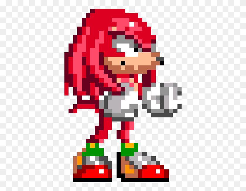 401x594 Sonic The Hedgehog 2 Classic Messages Sticker 2 Knuckles The Echidna 16 Bit, Rug, Minecraft, Plant HD PNG Download