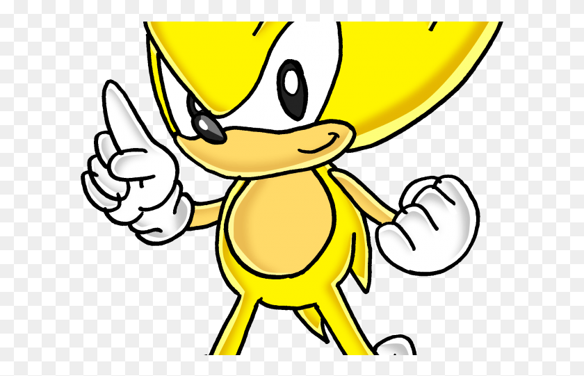 609x481 Sonic The Hedgehog Clipart Super Sonic Sonic The Hedgehog Personaje Amarillo, Insecto, Invertebrado, Animal Hd Png