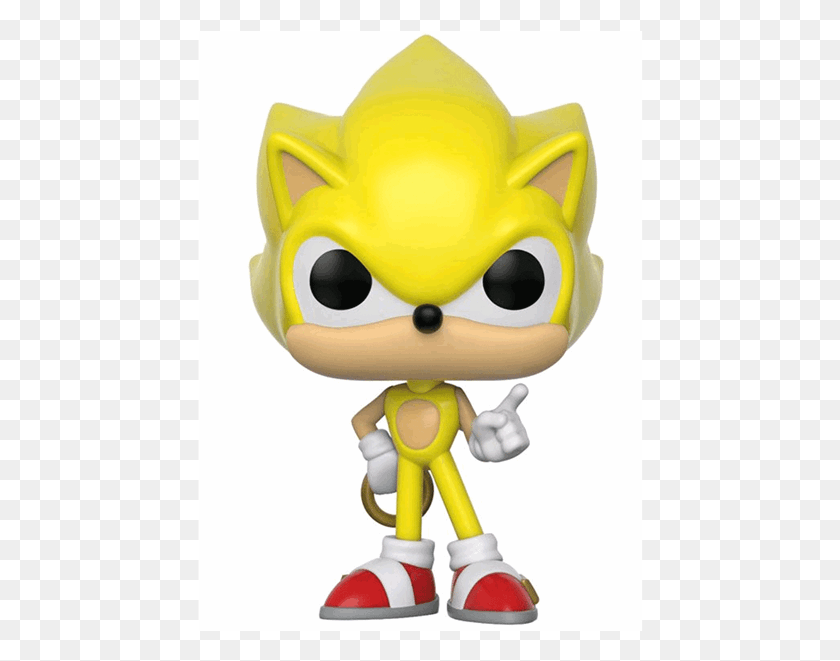 446x601 Sonic The Hedgehog Funko Pop Super Sonic, Toy, Figurine, Pac Man HD PNG Download