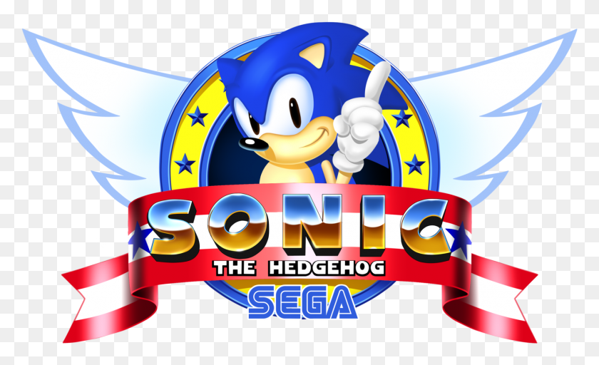 1416x822 Sonic The Hedgehog Genesis Title By Gogeta16a D56reid Sega Genesis Sonic, Advertisement, Poster, Pac Man HD PNG Download