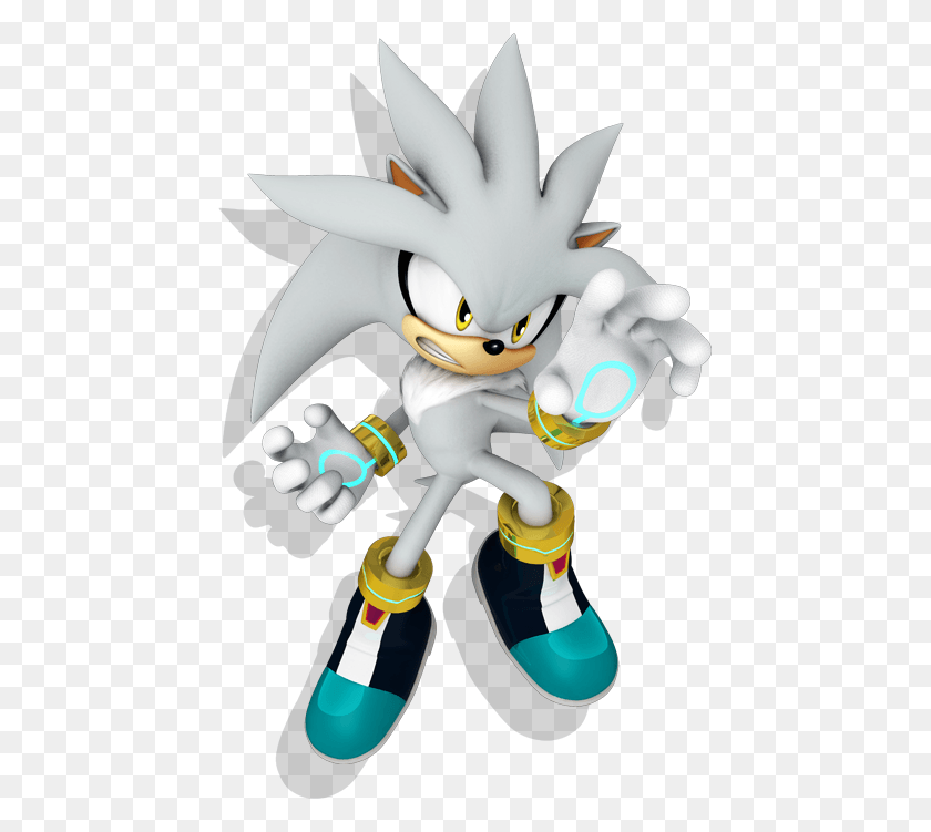 445x691 Sonic The Hedgehog Sonic Characters Silver, Toy, Hand, Graphics HD PNG Download