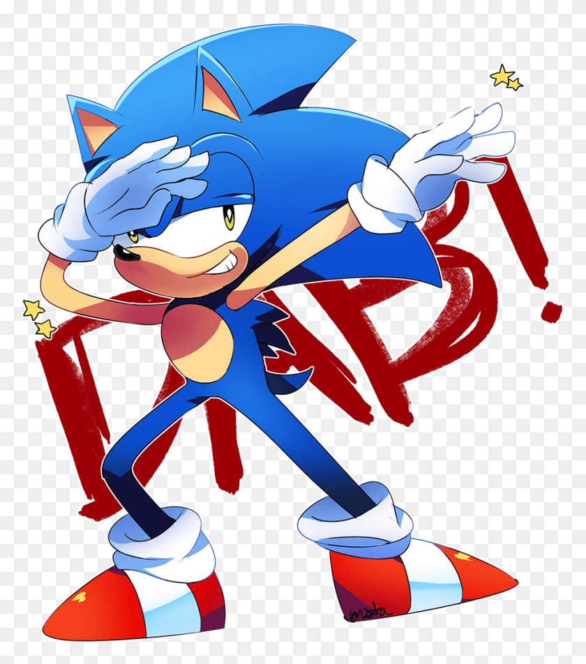 915x1047 Sonic The Hedgehog39s Tweet Sonic The Hedgehog Dab, Person, Human HD PNG Download