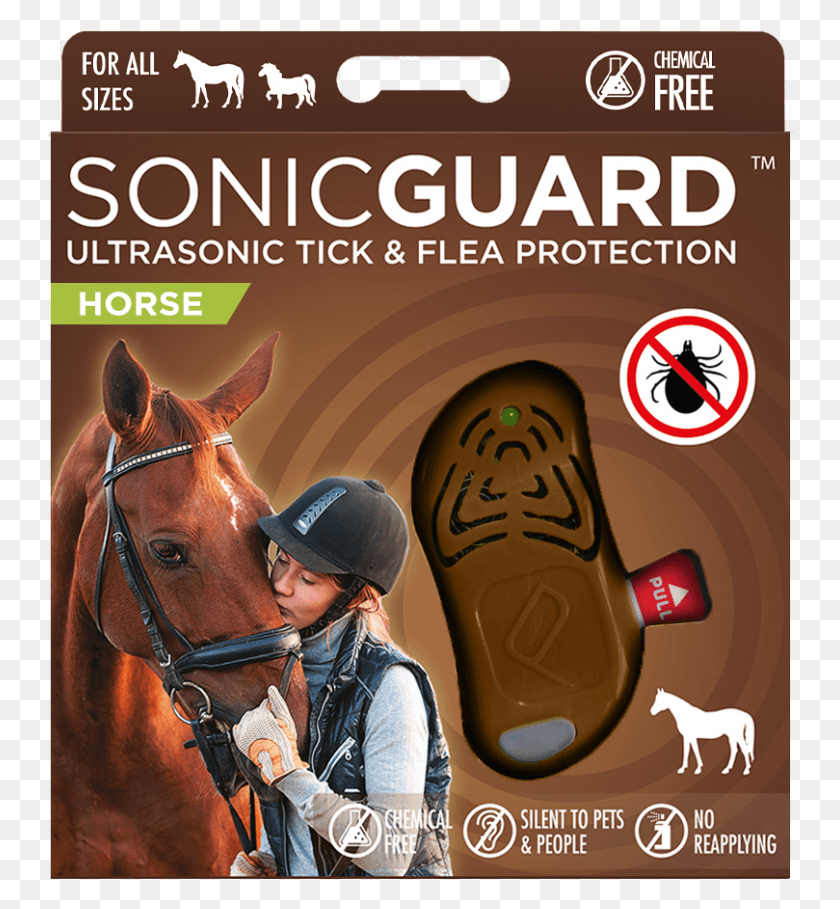 749x849 Sonicguard Horse Ultrasonic Tick And Flea Repeller Flea, Clothing, Apparel, Person HD PNG Download