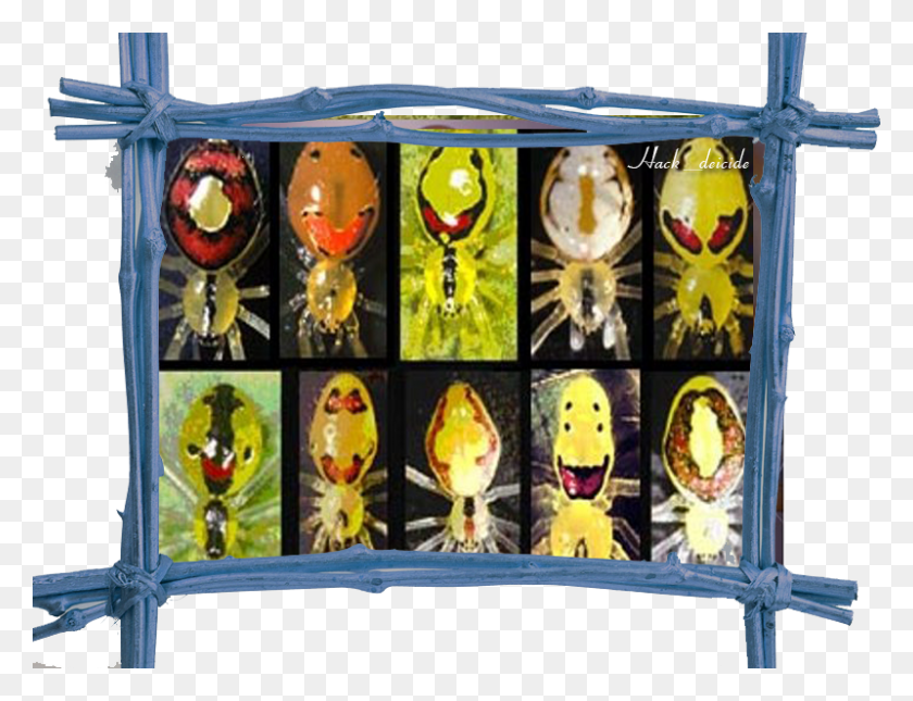800x600 Sonriente Happy Face Spider, Collage, Poster, Advertisement HD PNG Download