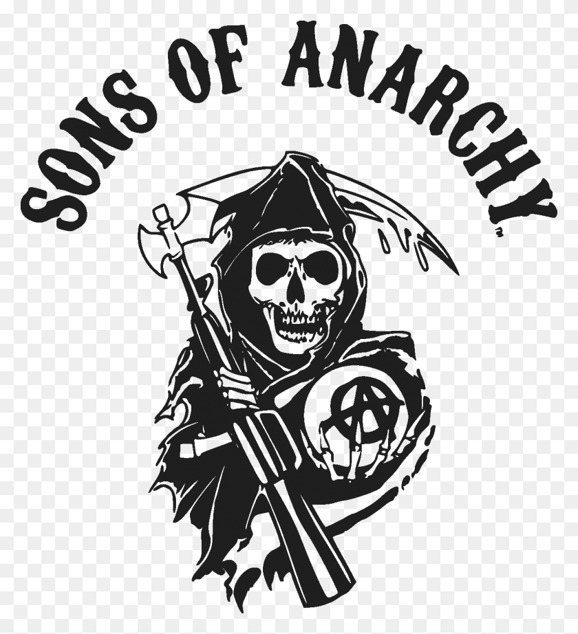 1243x1374 Sons Of Anarchy Logo Pngjpg Image Son Of Anarchy Logo Vector, Person, Human, Pirate HD PNG Download