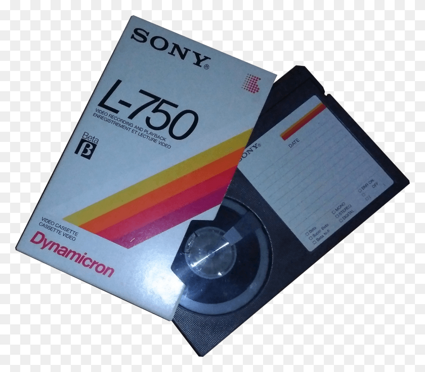 2622x2266 Sony Betamax Cassette L 750 Sd 195min Recordingtime Beta Kassetten HD PNG Download