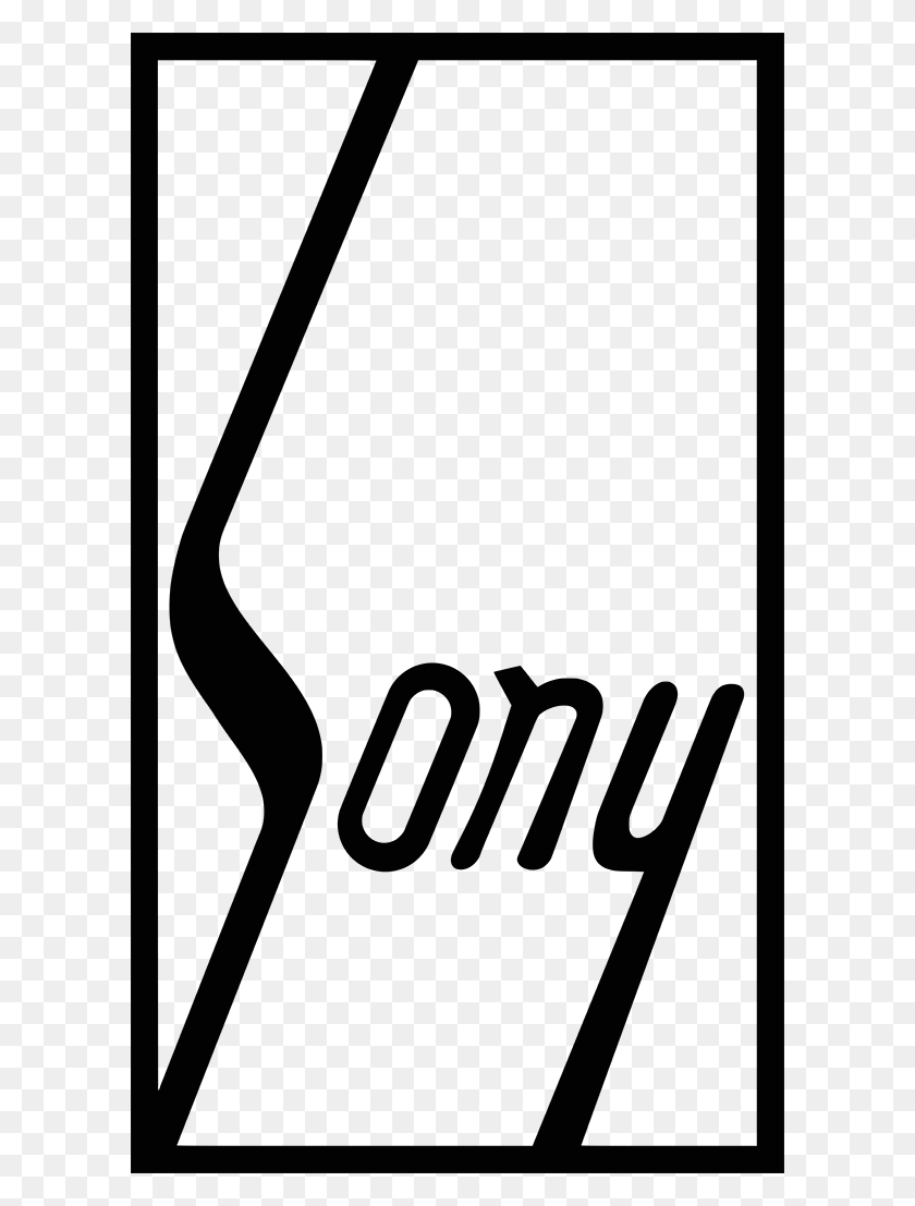 600x1047 Sony Logo In 1955 Sony Logo Time Line, Text, Word, Alphabet HD PNG Download