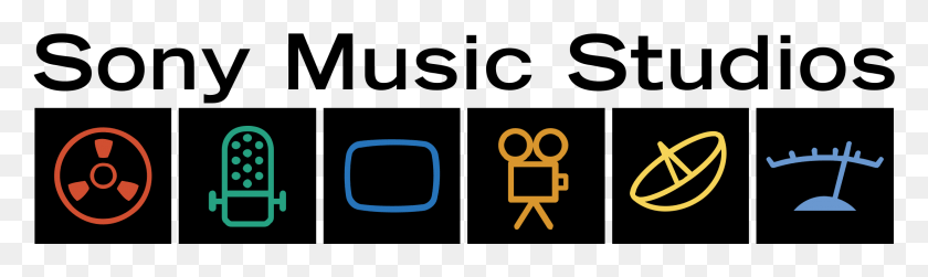 2191x539 Descargar Png Sony Music Studios Logo Transparente Sony Music, Espejo, Símbolo, Espejo De Coche Hd Png