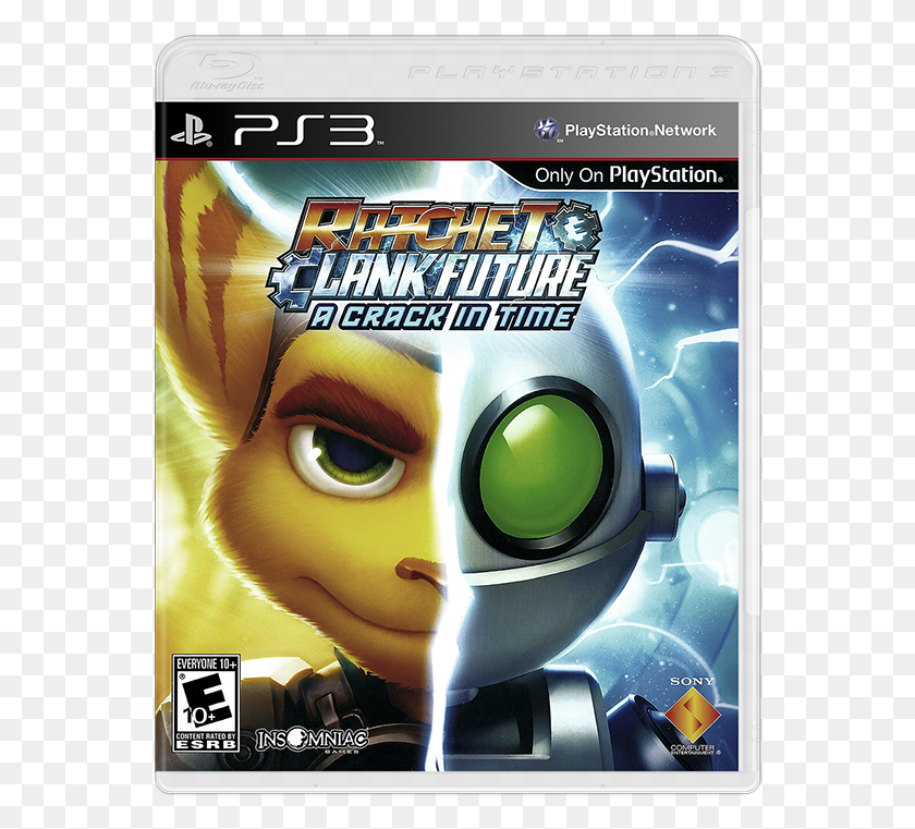 562x701 Sony Playstation 3 Disc Games 2d Box Pack Ratchet And Clank A Crack In Time Ps3 Box, Poster, Advertisement, Dvd HD PNG Download