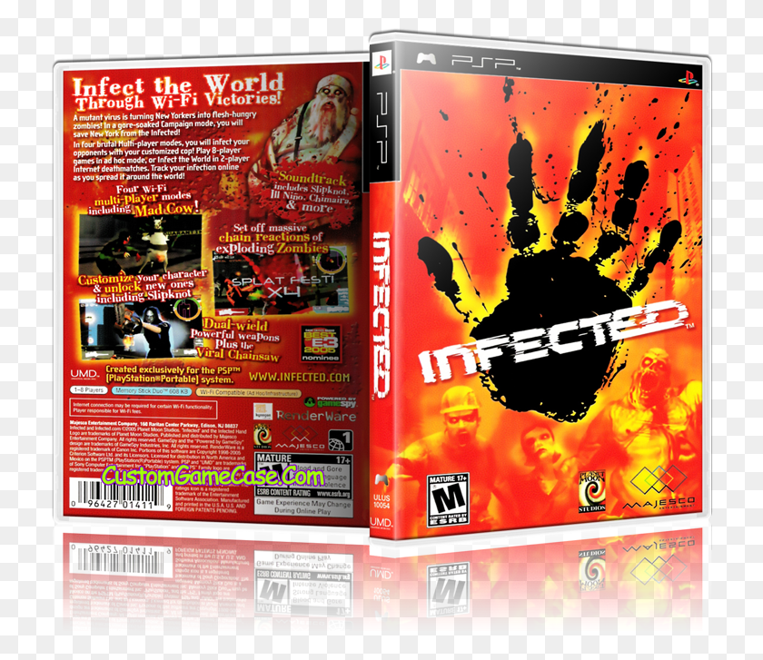 730x667 Descargar Png Sony Playstation Portable Psp Infected Psp Game, Flyer, Poster, Paper Hd Png