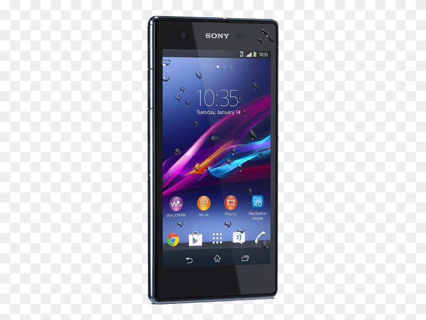 261x572 Descargar Png Sony Xperia Z1S Case Xperia Z1 Compact, Phone, Electronics, Mobile Phone Hd Png