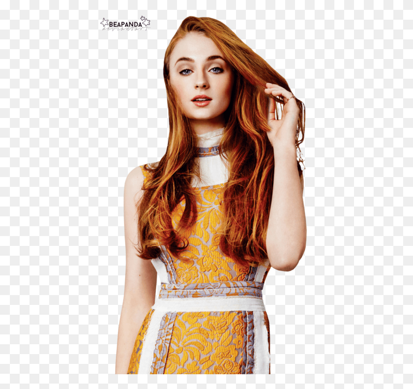 436x731 Sophie Turner Photoshoot 2019, Person, Human, Face HD PNG Download