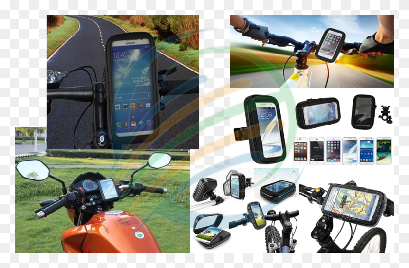 900x567 Descargar Png Soporte Para Celular En Bicicleta Contra Agua, Mobile Phone, Phone, Electronics Hd Png