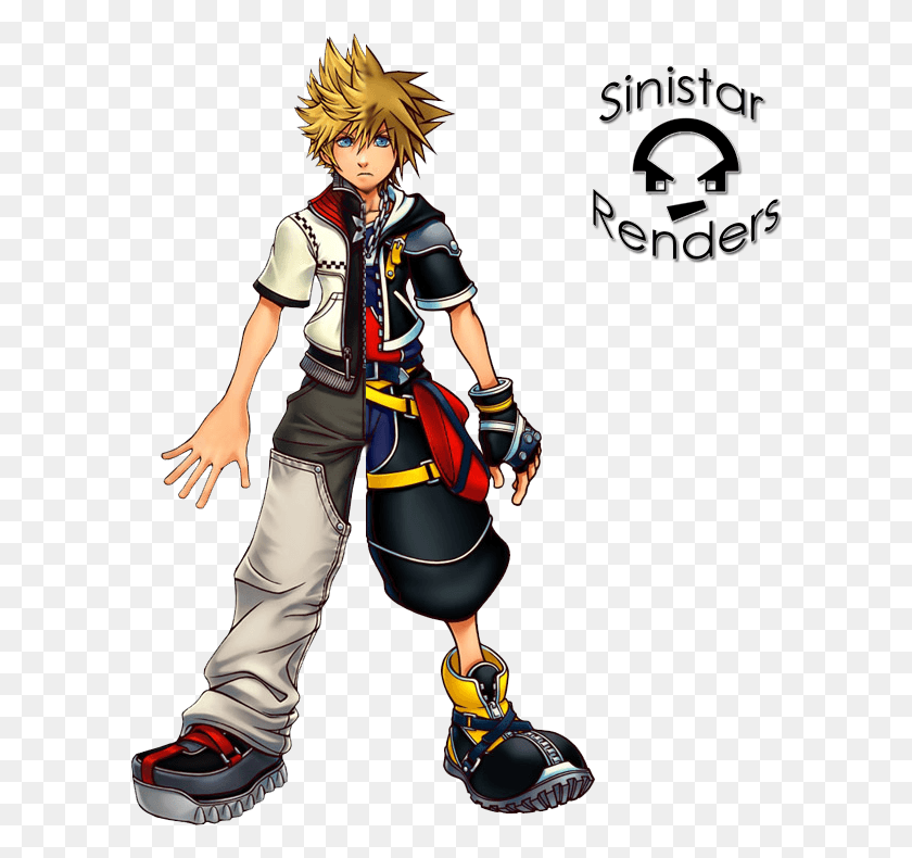 602x730 Descargar Png / Sora Kingdom Hearts Png