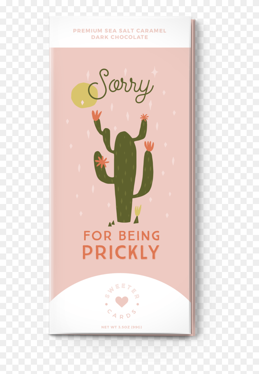603x1150 Sorry For Being A Prick Dark Chocolate Bar And Card Eastern Prickly Pear, Plant, Phone, Electronics HD PNG Download
