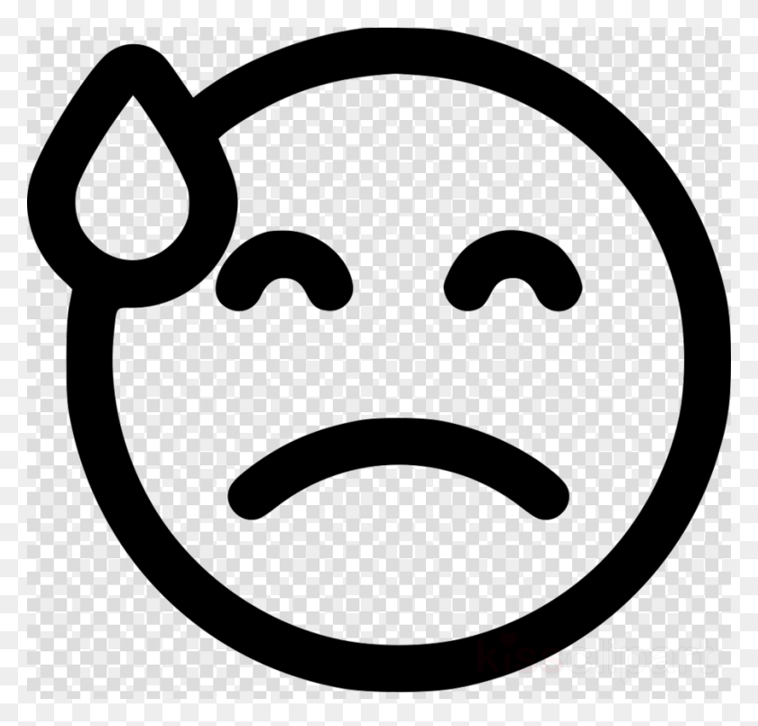 900x860 Sorry Icon Clipart Computer Icons Laughter Smiley Sad Smiley Face Transparent, Label, Text, Sticker HD PNG Download