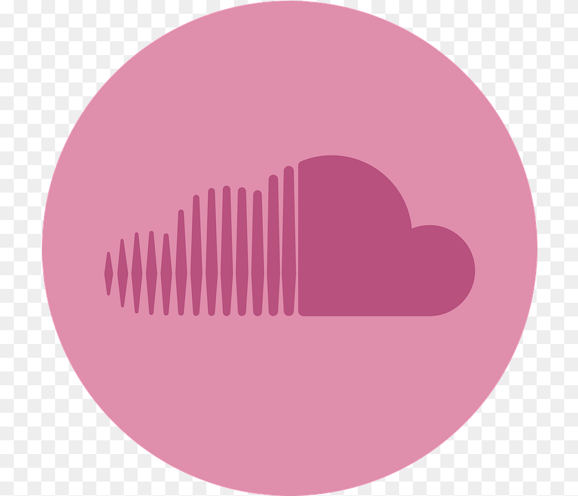 721x721 Soundcloud Logo Icon Vector Graphic On Pixabay Soundcloud Cartoon Logo Pink, Disk Clipart PNG