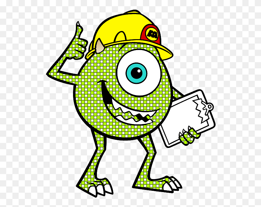 548x606 Source Gimpchat Com Report Mike Wazowski Monsters Inc Colouring Pages, Animal, Graphics HD PNG Download