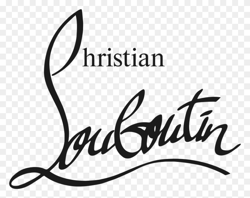 802x623 Source Images Fashionmodeldirectory Com Report Christian Louboutin Logo Font, Text, Calligraphy, Handwriting HD PNG Download