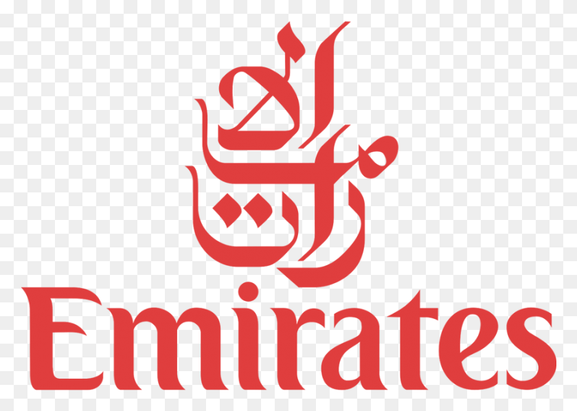 869x600 Source Says Emirates Likely To Place Order With Boeing Emirates Airlines Logo, Text, Alphabet, Poster HD PNG Download