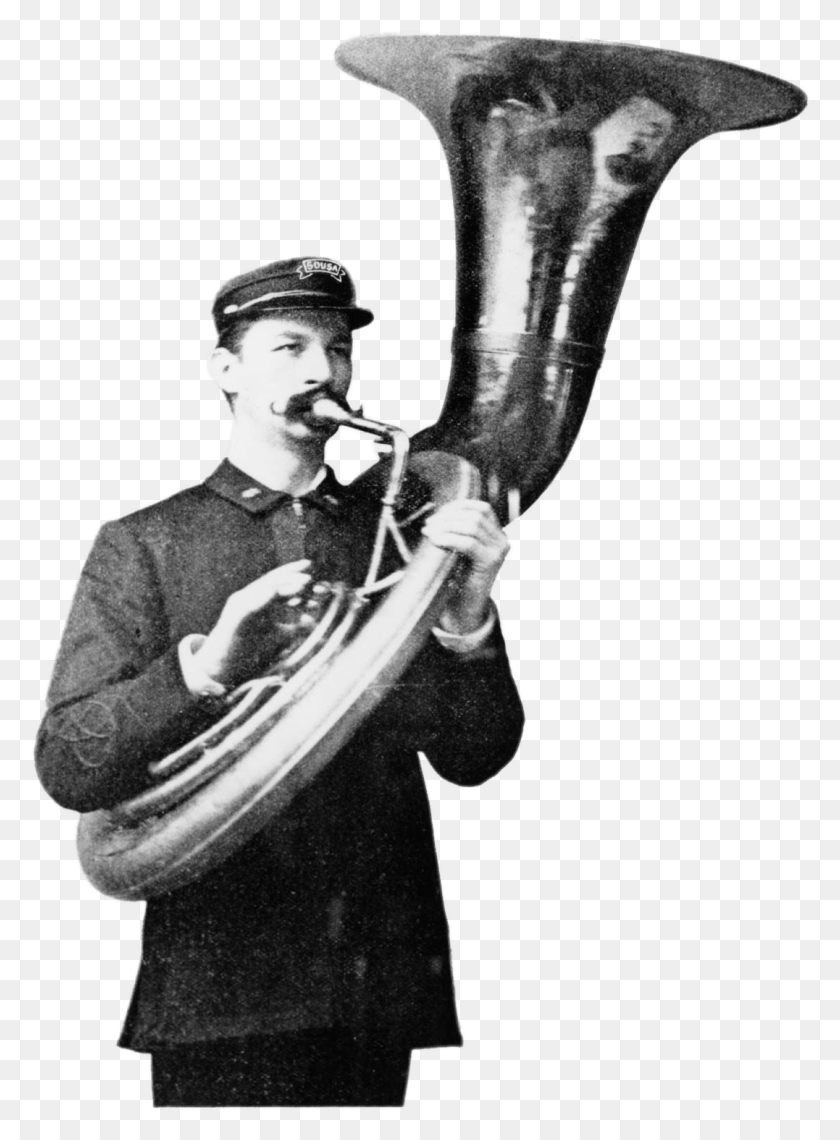 1077x1492 Sousaphone Player Alto Horn, Человек, Человек, Латунная Секция Hd Png Скачать
