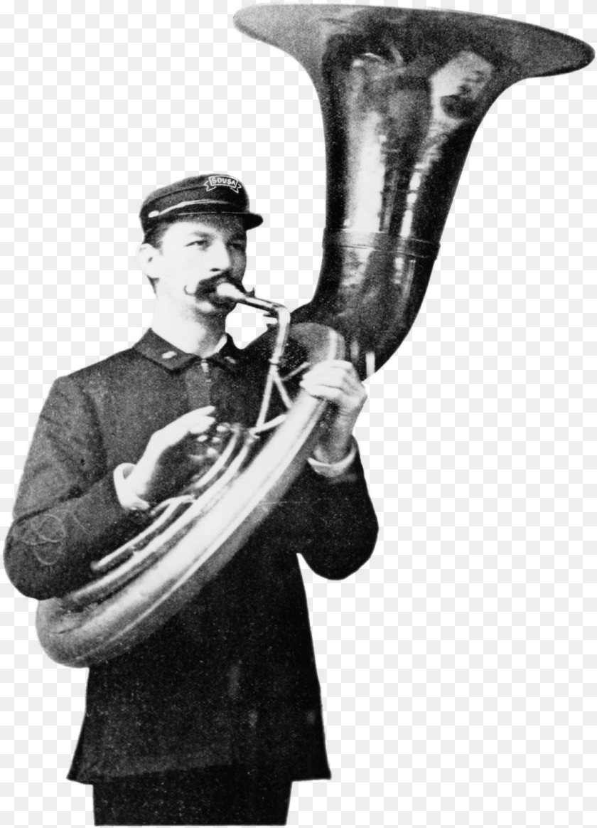 1077x1492 Sousaphone Player Jw Pepper Invented Sousaphone, Brass Section, Musical Instrument, Horn, Adult PNG