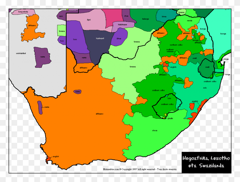 1053x780 Южная Африка Южная Африка Языковая Карта, График, Диаграмма, Атлас Hd Png Скачать
