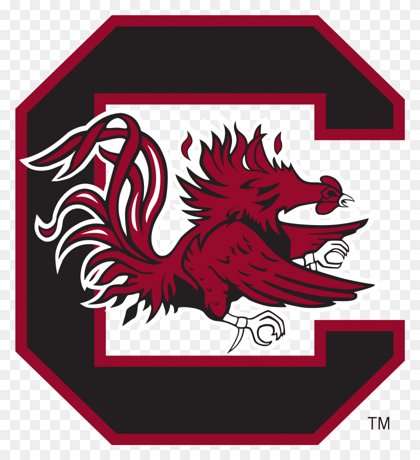 1993x2199 Логотип Южной Каролины Южная Каролина Gamecocks, Этикетка, Текст, Дракон Png Скачать