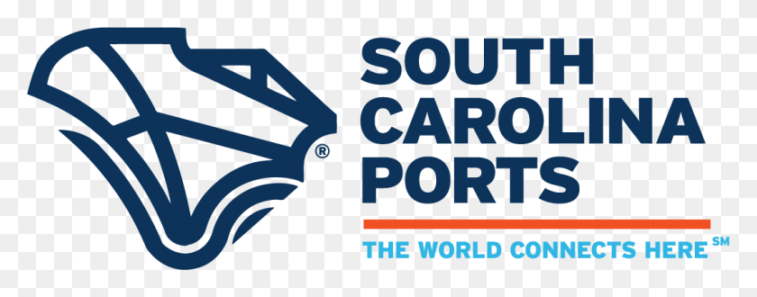 1060x367 South Carolina Ports Logo, Text, Face, Symbol HD PNG Download