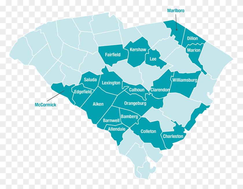 2190x1673 Карта Зоны Обслуживания Южной Каролины, Участок, Диаграмма, Атлас Hd Png Скачать