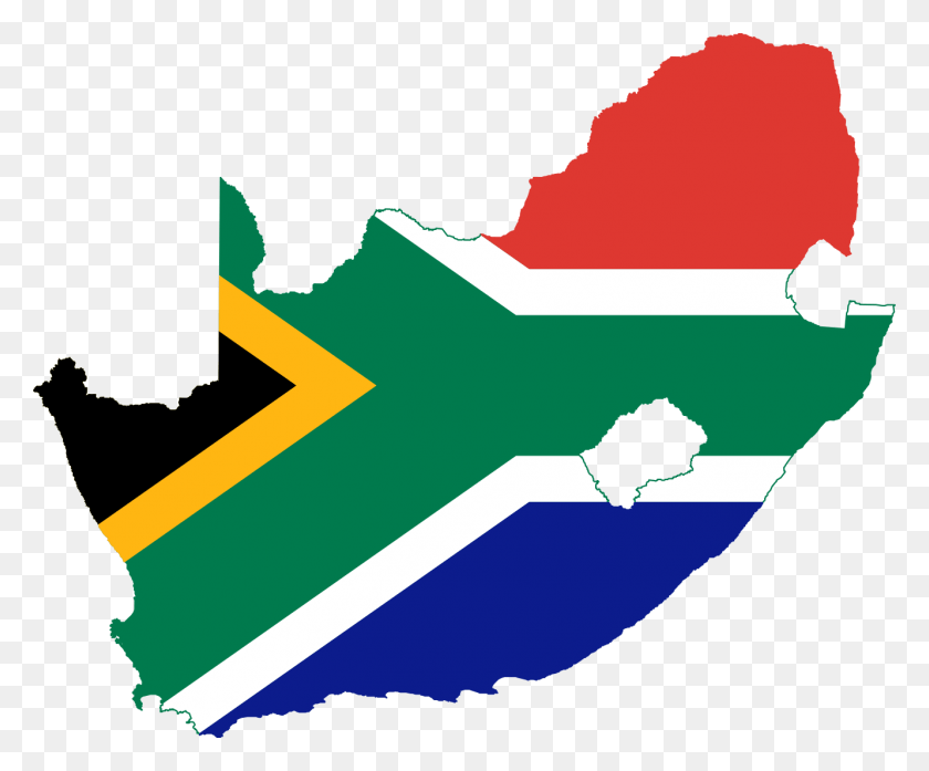 1331x1088 South Clipart South Africa Flag Map, Plot, Outdoors, Nature HD PNG Download