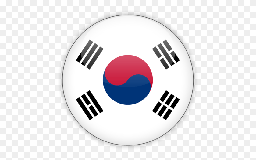 467x467 South Korea Round Flag, Logo, Symbol, Trademark HD PNG Download