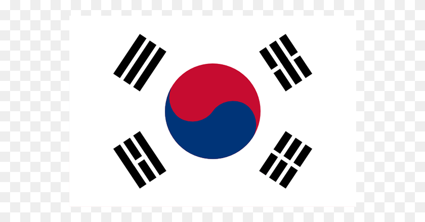 569x379 Descargar Png Bandera De Corea Del Sur Mediana Bandera De Corea Del Sur, Logotipo, Símbolo, Marca Registrada Hd Png