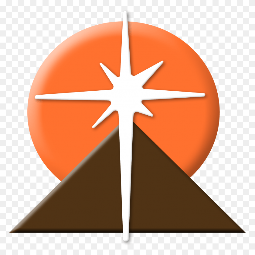 2423x2417 South Mountain Christian Camp, Cross, Symbol, Star Symbol Descargar Hd Png
