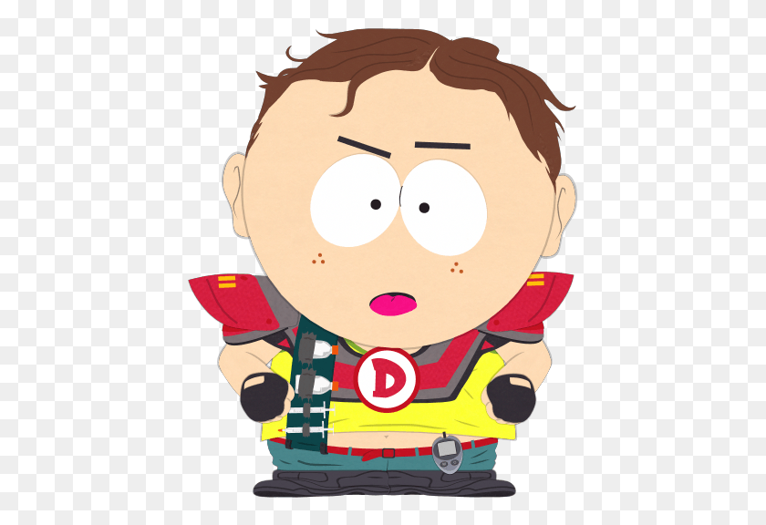 429x516 Descargar Png / Capitán De South Park Diabetes, Cara, Cabeza Hd Png