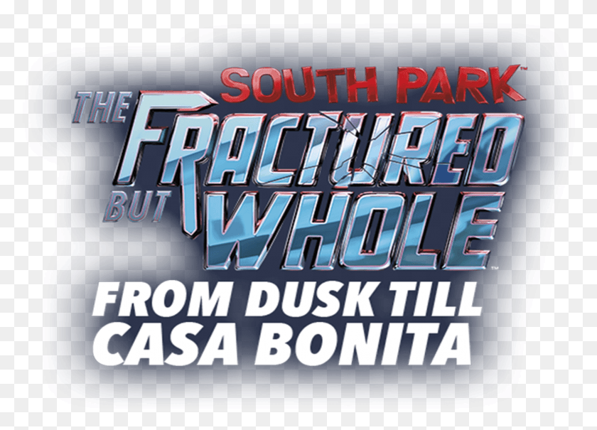1545x1081 South Park The Fractured But Whole From Dusk Till Casa, Word, Text, Crowd HD PNG Download