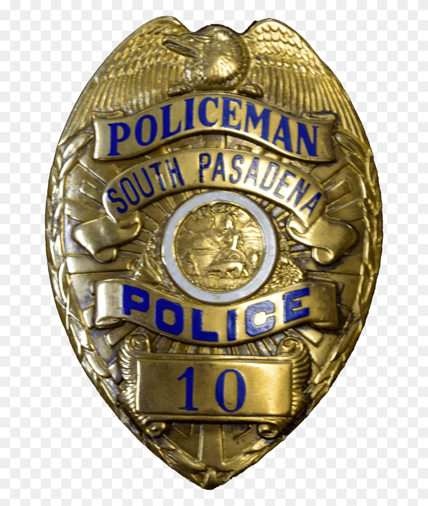 667x934 South Pasadena Police Badge Transparent Police Badge Transparent Background, Logo, Symbol, Trademark HD PNG Download