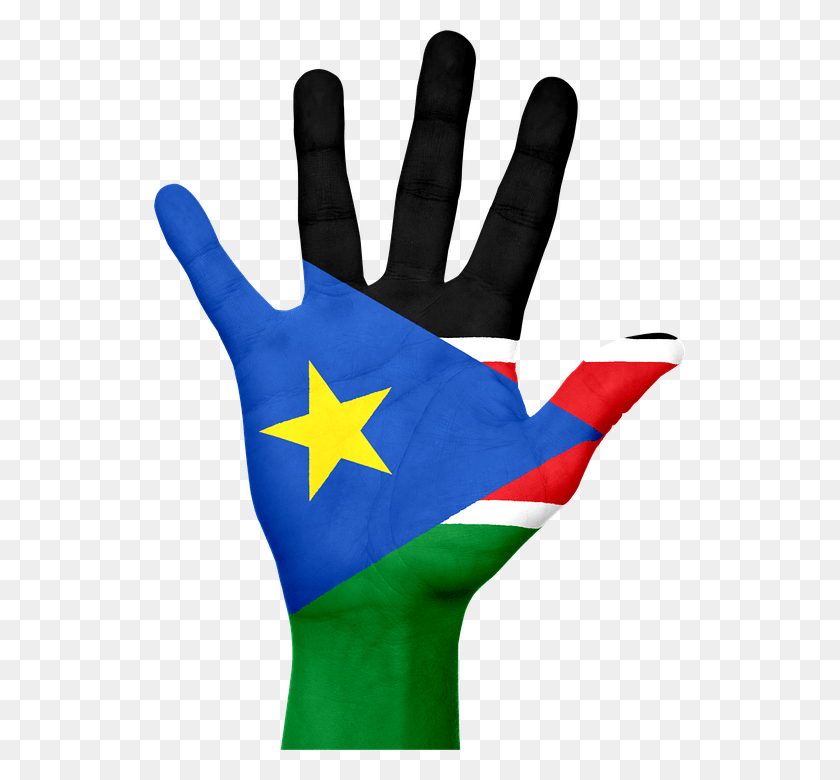 532x720 South Sudan Flag Hand National Fingers Patriotic Flag Of S Sudan, Clothing, Apparel, Symbol HD PNG Download