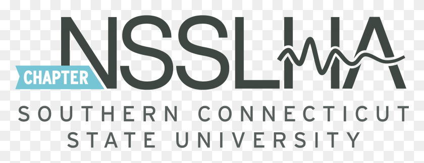 1792x608 Southern Connecticut State University Nsslha Chapter Logo, Text, Alphabet, Number HD PNG Download