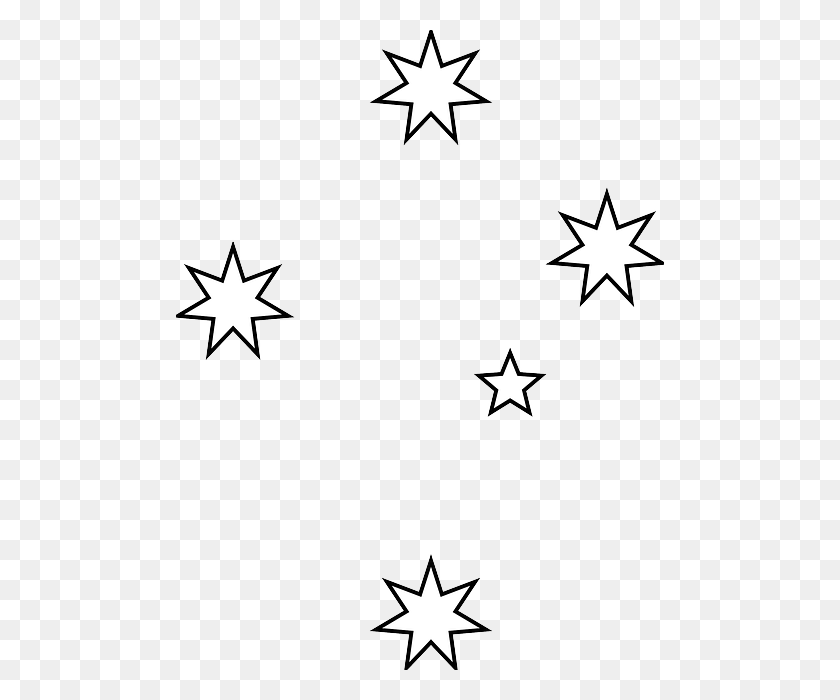 488x640 Southern Cross Stars Vector, Symbol, Star Symbol HD PNG Download