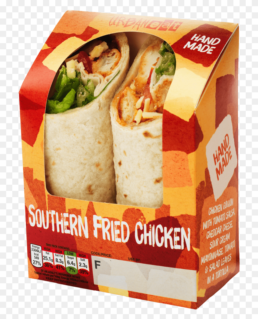 722x976 Southern Fried Chicken Wrap Sandwich Wrap, Food, Burrito, Sandwich Wrap HD PNG Download
