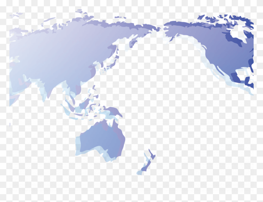 1024x768 Southern Ocean On World Map Asia Pacific Map For Powerpoint, Plot, Bird, Animal HD PNG Download