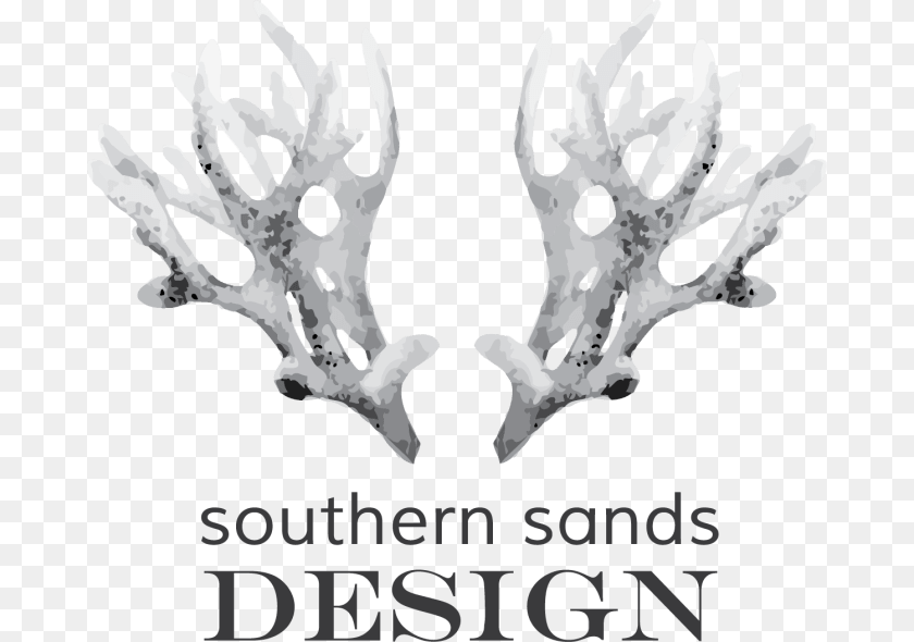 680x590 Southern Sands Design Logo Decodream Tableau Dcoratif Blanc, Antler, Animal, Kangaroo, Mammal Clipart PNG