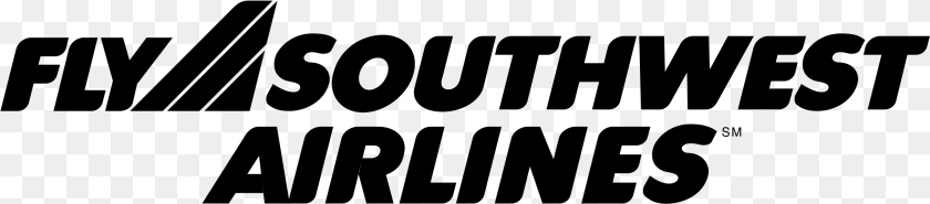 2331x513 Southwest Airlines Logo Southwest Airlines, Gray Sticker PNG
