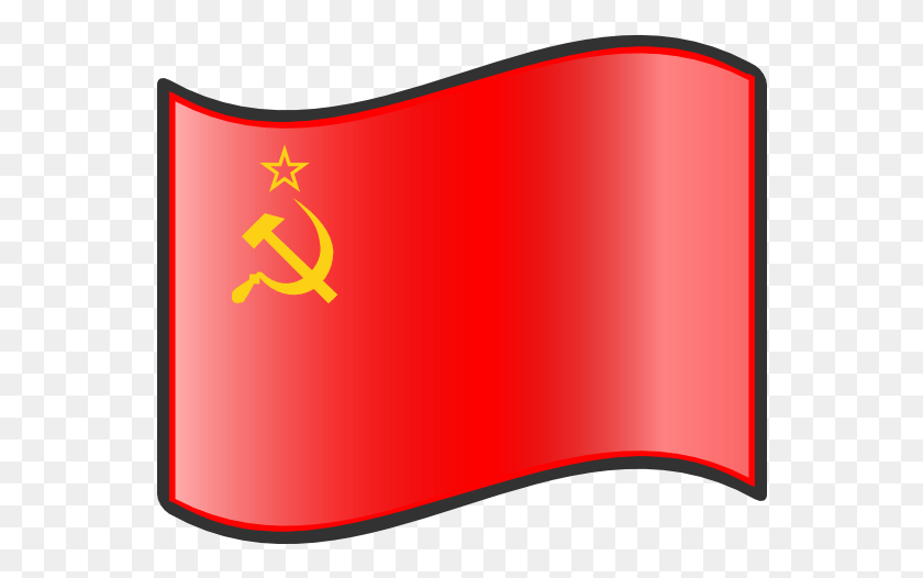 556x466 Soviet Russian Flag Clipart Soviet Union Flag, Symbol, Text, Hand HD PNG Download