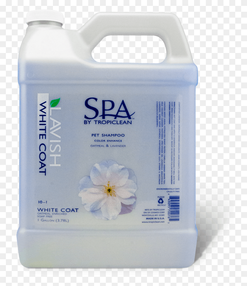 751x911 Spa White Coat Pet Shampoo Tropiclean Spa White Coat Шампунь, Бутылка, Косметика, Лосьон Hd Png Скачать