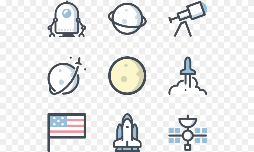 529x502 Space Astronaut Icon Flat, Lighting, Person Clipart PNG