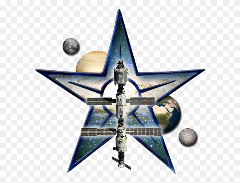 598x582 Space Barnstar 1j Emblem, Astronomy, Outer Space, Universe HD PNG Download