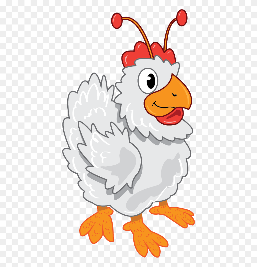 434x812 Space Chicken Cartoon, Hen, Poultry, Fowl HD PNG Download